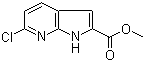 structure of CAS# 1140512-58-8, 6-Chloro-1H-pyrrolo[2,3-b]pyridine-2-carboxylic acid methyl ester