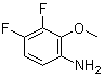 2-甲氧基-3,4-二氟苯胺分子结构 (CAS 114076-35-6)