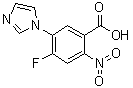 4-氟-5-(1H-咪唑-1-基)-2-硝基苯甲酸分子结构 (CAS 1141669-65-9)