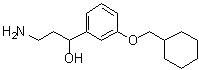 alpha-(2-氨基乙基)-3-(环己基甲氧基)苯甲醇分子结构 (CAS 1141776-83-1)