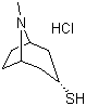 外-托品-3-硫醇盐酸盐分子结构 (CAS 1141886-66-9)