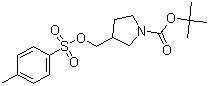 structure of CAS# 114214-70-9, 1-(叔丁氧羰基)-3-[[(对甲苯基磺酰基)氧基]甲基]吡咯烷