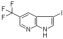 3-碘-5-(三氟甲基)-1H-吡咯并[2,3-b]吡啶分子结构 (CAS 1142192-57-1)