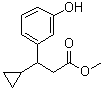 3-环丙基-3-(3-羟基苯基)丙酸甲酯分子结构 (CAS 1142224-62-1)