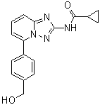 N-[5-[4-(羟基甲基)苯基][1,2,4]三唑并[1,5-a]吡啶-2-基]环丙烷甲酰胺分子结构 (CAS 1142936-49-9)