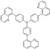 4-(8-喹啉基)-N,N-二[4-(8-喹啉基)苯基]苯胺分子结构 (CAS 1142945-07-0)