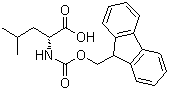 structure of CAS# 114360-54-2, Fmoc-D-亮氨酸