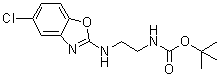 N-[2-[(5-氯-2-苯并恶唑基)氨基]乙基]氨基甲酸叔丁酯分子结构 (CAS 1144509-75-0)