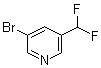 structure of CAS# 114468-04-1, 3-Bromo-5-(difluoromethyl)pyridine