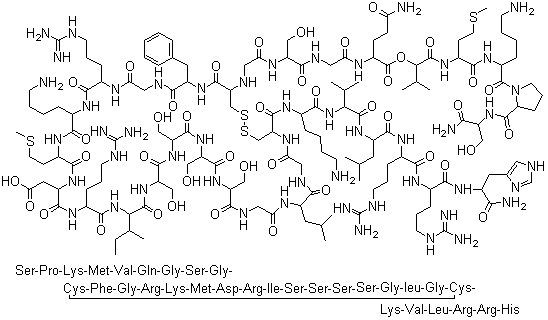 醋酸奈西立肽分子结构 (CAS 114471-18-0)