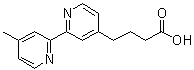 structure of CAS# 114527-28-5, 4'-甲基[2,2'-联吡啶]-4-丁酸