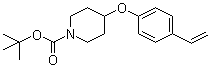 4-(4-乙烯基苯氧基)-1-哌啶甲酸叔丁酯分子结构 (CAS 1146080-20-7)