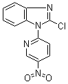 2-氯-1-(5-硝基-2-吡啶基)-1H-苯并咪唑分子结构 (CAS 1146080-31-0)