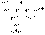 1-[1-(5-硝基-2-吡啶基)-1H-苯并咪唑-2-基]-3-哌啶醇分子结构 (CAS 1146080-62-7)