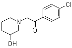 1-(4-氯苯基)-2-(3-羟基-1-哌啶基)乙酮分子结构 (CAS 1146080-72-9)