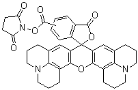 structure of CAS# 114616-32-9, 罗丹明-5(6)-羧酸 N-琥珀酰亚胺基酯