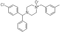 美克洛嗪 N-氧化物分子结构 (CAS 114624-69-0)