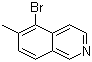 5-Bromo-6-methylisoquinoline molecular structure (CAS 1146298-61-4)