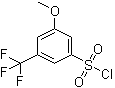 3-甲氧基-5-三氟甲基苯磺酰氯分子结构 (CAS 1146355-33-0)