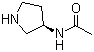 (3S)-(-)-3-乙酰胺基吡咯烷分子结构 (CAS 114636-31-6)