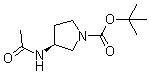 structure of CAS# 114636-37-2, (S)-3-乙酰氨基吡咯烷-1-羧酸叔丁酯
