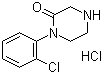 1-(2-氯苯基)哌嗪-2-酮盐酸盐分子结构 (CAS 1146411-40-6)