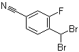 4-(二溴甲基)-3-氟苄腈分子结构 (CAS 1146699-62-8)