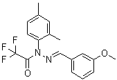 2,2,2-三氟乙酸 1-(2,4-二甲基苯基)-2-[(3-甲氧基苯基)亚甲基]酰肼分子结构 (CAS 1146963-51-0)