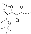 3,4:5,6-二-O-(1-甲基亚乙基)-D-葡萄糖酸甲酯分子结构 (CAS 114743-85-0)