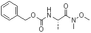 [(2S)-1-[甲氧基(甲基)氨基]-1-氧代丙烷-2-基]氨基甲酸苄酯分子结构 (CAS 114744-83-1)