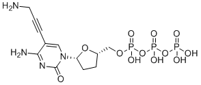 5-炔丙基氨基-双脱氧胞苷三磷酸分子结构 (CAS 114748-56-0)