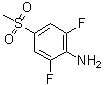 2,6-Difluoro-4-(methylsulfonyl)benzenamine molecular structure (CAS 1147557-74-1)