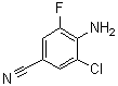 4-氨基-3-氯-5-氟苯甲腈分子结构 (CAS 1147558-43-7)