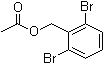 2,6-二溴苄基乙酸酯分子结构 (CAS 1147858-83-0)