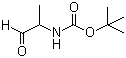 (1-甲基-2-氧代乙基)氨基甲酸叔丁酯分子结构 (CAS 114857-00-0)