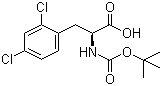 structure of CAS# 114873-04-0, (S)-Boc-2,4-二氯苯丙氨酸