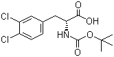 Boc-D-3,4-二氯苯丙氨酸分子结构 (CAS 114873-13-1)
