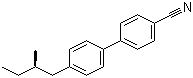 4'-[(2R)-2-甲基丁基]联苯-4-甲腈分子结构 (CAS 114884-45-6)