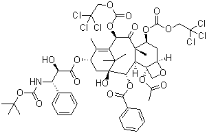 CAS # 114915-14-9, Docetaxel intermediate, (aR,bS)-beta-[[(1,1-Dimethylethoxy)carbonyl]amino]-alpha-hydroxy-benzenepropanoic acid (2aR,4S,4aS,6R,9S,11S,12S,12aR,12bS)-12b-(acetyloxy)-12-(benzoyloxy)-2a,3,4,4a,5,6,9,10,11,12,12a,12b-dodecahydro-11-hydroxy-4a,8,13,13-tetramethyl-5-oxo-4,6-bis[[(2,2,2-trichloroethoxy)carbonyl]oxy]-7,11-methano-1H-cyclodeca[3,4]benz[1,2-b]oxet-9-yl ester