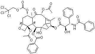 CAS 登录号：114915-17-2, 7-(2,2,2-三氯乙基氧基羰基)紫杉醇