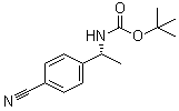 structure of CAS# 1149727-73-0, tert-Butyl [(1R)-1-(4-cyanophenyl)ethyl]carbamate