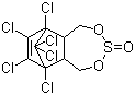 structure of CAS# 115-29-7, 硫丹
