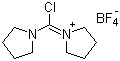 structure of CAS# 115007-14-2, 1-(氯-1-吡咯烷基亚甲基)吡咯烷四氟硼酸盐
