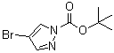 4-溴吡唑-1-羧酸叔丁酯分子结构 (CAS 1150271-23-0)