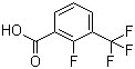 2-氟-3-三氟甲基苯甲酸分子结构 (CAS 115029-22-6)