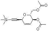 CAS # 115029-76-0, (2R,3S,6S)-3-(Acetyloxy)-3,6-dihydro-6-[2-(trimethylsilyl)ethynyl]-2H-pyran-2-methanol 2-acetate