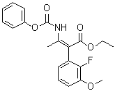 (alphaZ)-2-氟-3-甲氧基-alpha-[1-[(苯氧羰基)氨基]亚乙基]苯乙酸乙酯分子结构 (CAS 1150560-51-2)