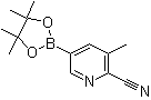 2-氰基-3-甲基吡啶-5-硼酸频哪醇酯分子结构 (CAS 1150561-70-8)