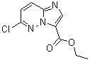 6-氯咪唑并[1,2-b]哒嗪-3-羧酸乙酯分子结构 (CAS 1150566-27-0)
