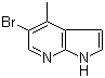 5-溴-4-甲基-1H-吡咯并[2,3-b]吡啶分子结构 (CAS 1150617-52-9)